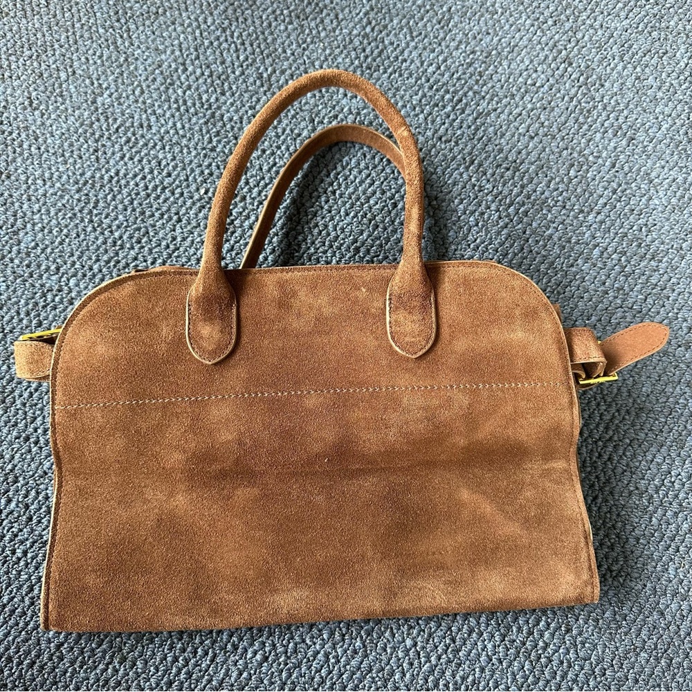 Chocolate Brown Suede Women's tote/ Handbag